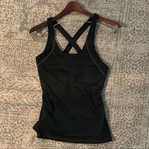 Vie active workout bra top size small gray